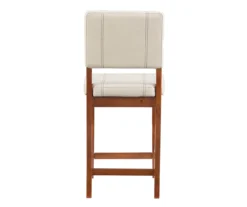 Jackson Cream Upholstered Wood Counter Stool -Furniture Specialty Shop 810543082 A4 5