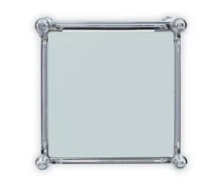 Hawkins Chrome & Glass 3-Shelf Rolling Cart -Furniture Specialty Shop 810543096 5