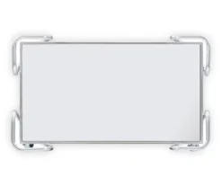 Hampton Silver 2-Shelf Rolling Steel Bar Cart 9 Hampton Silver 2-Shelf Rolling Steel Bar Cart -Furniture Specialty Shop 810543098 5