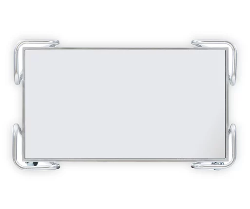 Hampton Silver 2-Shelf Rolling Steel Bar Cart 6 Hampton Silver 2-Shelf Rolling Steel Bar Cart - Image 4