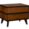 Manhattan Walnut 2-Drawer Mid-Century Wood Nightstand 2 Manhattan Walnut 2-Drawer Mid-Century Wood Nightstand -Furniture Specialty Shop 810543109 A0 1