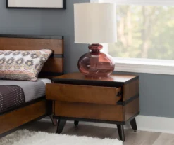 Manhattan Walnut 2-Drawer Mid-Century Wood Nightstand 15 Manhattan Walnut 2-Drawer Mid-Century Wood Nightstand -Furniture Specialty Shop 810543109 A0 8