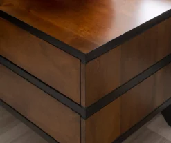 Manhattan Walnut 2-Drawer Mid-Century Wood Nightstand 17 Manhattan Walnut 2-Drawer Mid-Century Wood Nightstand -Furniture Specialty Shop 810543109 A8 10