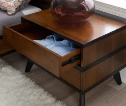 Manhattan Walnut 2-Drawer Mid-Century Wood Nightstand 16 Manhattan Walnut 2-Drawer Mid-Century Wood Nightstand -Furniture Specialty Shop 810543109 A8 9