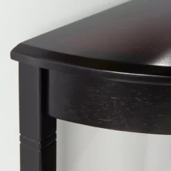 Shirley Black Cherry Transitional Wood Demi Lune Console Table -Furniture Specialty Shop 810543150 3