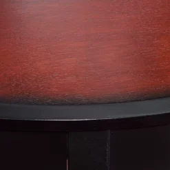 Shirley Black Cherry Transitional Wood Demi Lune Console Table -Furniture Specialty Shop 810543150 4