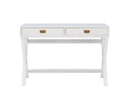Cami White X-Base Campaign Writing Desk -Furniture Specialty Shop 810543179 3