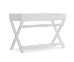 Cami White X-Base Campaign Writing Desk -Furniture Specialty Shop 810543179 4
