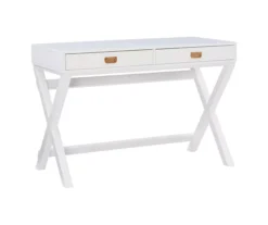 Cami White X-Base Campaign Writing Desk -Furniture Specialty Shop 810543179 5