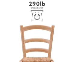 Bordeaux Natural Handwoven Ladder Back Side Chairs, 2-Pack 16 Bordeaux Natural Handwoven Ladder Back Side Chairs, 2-Pack -Furniture Specialty Shop 810543191 A0 10