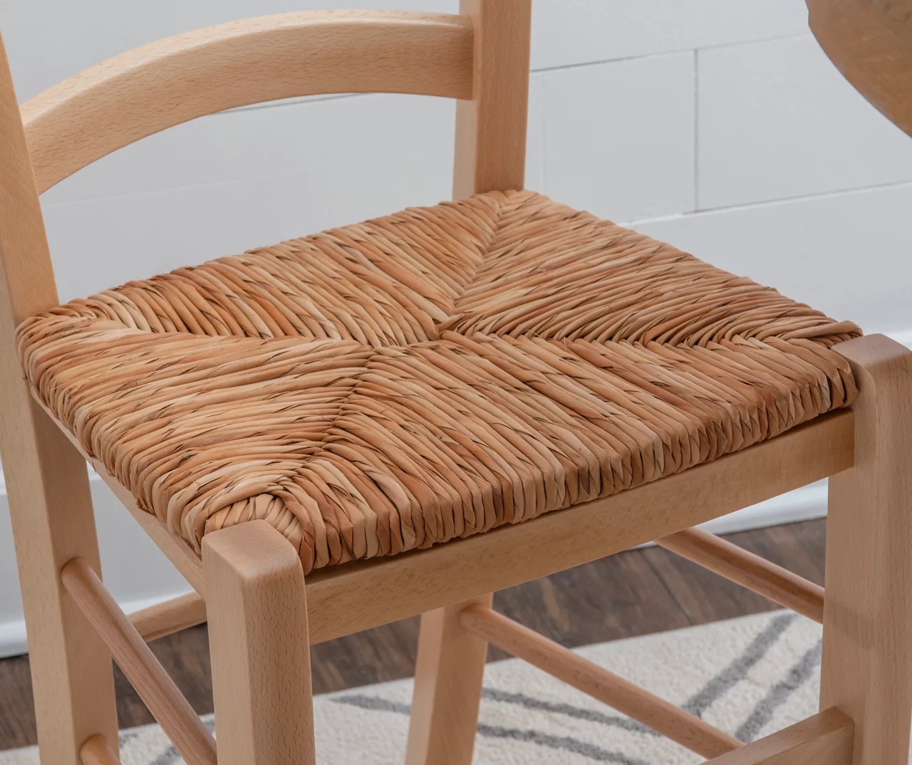 Bordeaux Natural Handwoven Ladder Back Side Chairs, 2-Pack 5 Bordeaux Natural Handwoven Ladder Back Side Chairs, 2-Pack - Image 4