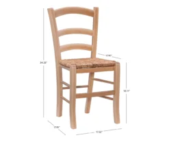 Bordeaux Natural Handwoven Ladder Back Side Chairs, 2-Pack 22 Bordeaux Natural Handwoven Ladder Back Side Chairs, 2-Pack -Furniture Specialty Shop 810543191 D8 12