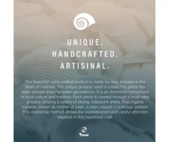 Globa Designs White & Gold Capiz Mosaic Beehive Accent Table 22 Globa Designs White & Gold Capiz Mosaic Beehive Accent Table -Furniture Specialty Shop 810543194 M0 5