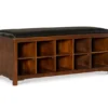 Grant Dark Walnut 10-Cube Cushioned Wood Bench 1 Grant Dark Walnut 10-Cube Cushioned Wood Bench -Furniture Specialty Shop 810543196 1