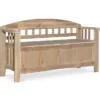 Bailey Natural Wash Wood Storage Bench -Furniture Specialty Shop 810543205 1