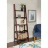 Boston Espresso 5-Shelf Wooden Ladder Bookcase -Furniture Specialty Shop 810543223 B0