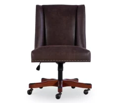 Austin Dark Walnut Upholstered Office Chair -Furniture Specialty Shop 810543233 A0 2
