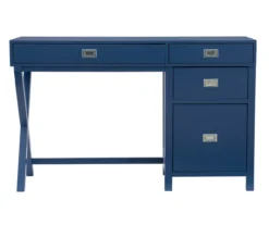 Kari Royal Blue 4-Drawer Office Desk -Furniture Specialty Shop 810543245 A0 2