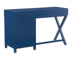 Kari Royal Blue 4-Drawer Office Desk -Furniture Specialty Shop 810543245 A4 4