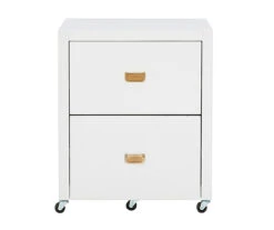 Kari White 2-Drawer Rolling Filing Cabinet 9 Kari White 2-Drawer Rolling Filing Cabinet -Furniture Specialty Shop 810543247 3