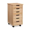 Craft Mate Natural Wood 6-Drawer Rolling Storage Cart -Furniture Specialty Shop 810543290 1