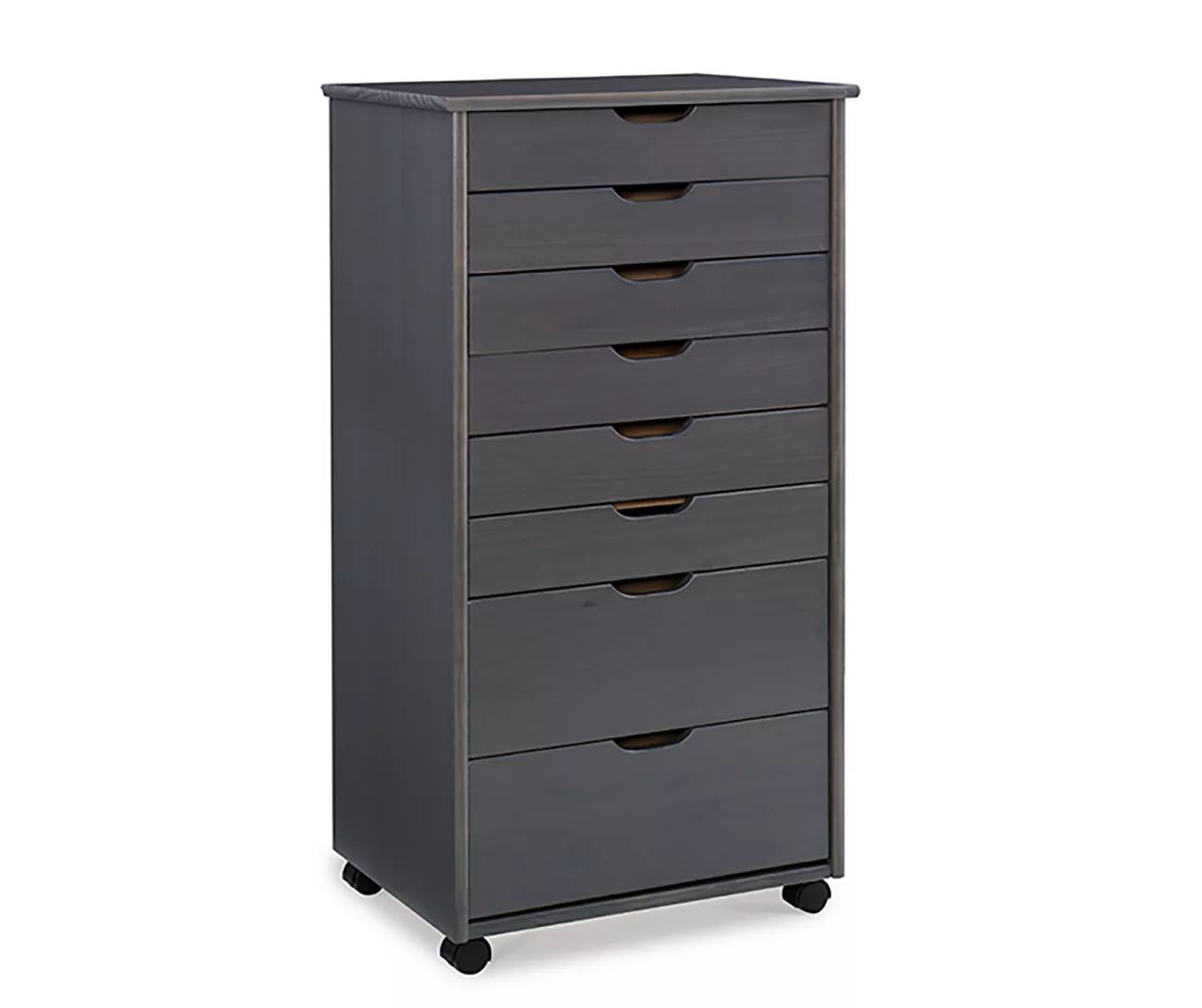 Craft Mate Gray Wood 8-Drawer Rolling Storage Cart 3 Craft Mate Gray Wood 8-Drawer Rolling Storage Cart