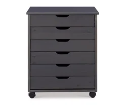 Craft Mate Wide Gray 6-Drawer Rolling Storage Cart -Furniture Specialty Shop 810543297 3
