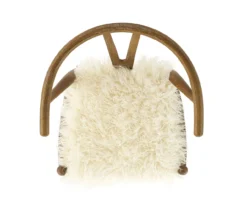 Emmitt Gray & Brown Faux Fur Wishbone Chair -Furniture Specialty Shop 810543298 A4 6