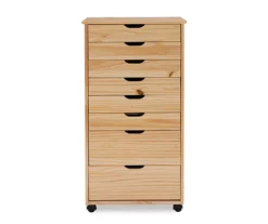 Craft Mate Natural Wood 8-Drawer Rolling Storage Cart -Furniture Specialty Shop 810543300 3