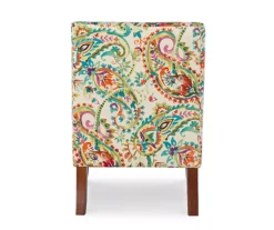Danna Multicolor Upholstered Paisley Curved Back Slipper Chair -Furniture Specialty Shop 810543301 5