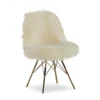 Layton Cream & Gold Faux Fur Chair 2 Layton Cream & Gold Faux Fur Chair -Furniture Specialty Shop 810543311 1
