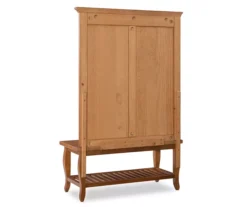 Denver Antique Pine 4-Hook Curved Leg Hall Tree 11 Denver Antique Pine 4-Hook Curved Leg Hall Tree -Furniture Specialty Shop 810543319 5