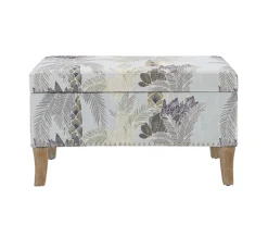 Lisa Palm Tree Storage Ottoman -Furniture Specialty Shop 810543332 3