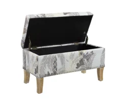 Lisa Palm Tree Storage Ottoman -Furniture Specialty Shop 810543332 4