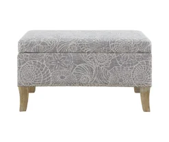 Lisa Seashell Storage Ottoman -Furniture Specialty Shop 810543334 3