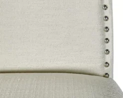 Blaire White Glitz Nailhead Bar Stool -Furniture Specialty Shop 810543340 4