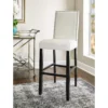Blaire White Glitz Nailhead Bar Stool -Furniture Specialty Shop 810543340 B0