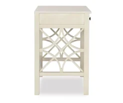 Brynn Antique White Geometric Writing Desk -Furniture Specialty Shop 810543367 5