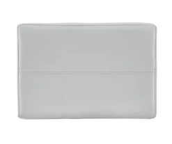 Brooke Gray & Black Faux Leather Backless Padded Bar Stool -Furniture Specialty Shop 810543425 A0 4