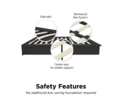 DHP Micah Gray Linen Queen Platform Bed 10 DHP Micah Gray Linen Queen Platform Bed -Furniture Specialty Shop 810543448 3