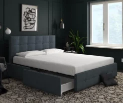 Atwater Living DHP Ryder Linen Upholstered Bed With Storage -Furniture Specialty Shop 810543642 1