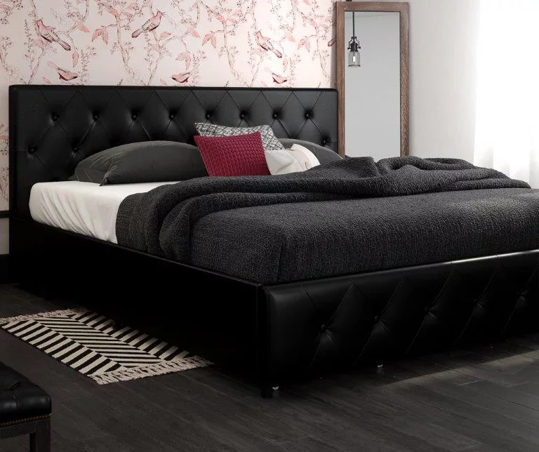 DHP Dana Faux Leather Upholstered Bed With Storage 13 DHP Dana Faux Leather Upholstered Bed With Storage - Image 11