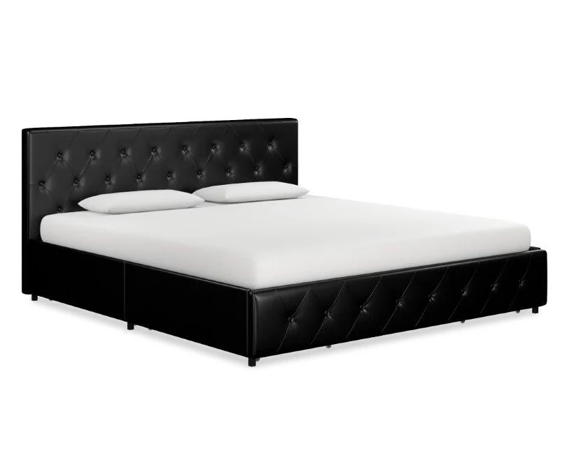 DHP Dana Faux Leather Upholstered Bed With Storage 16 DHP Dana Faux Leather Upholstered Bed With Storage - Image 14