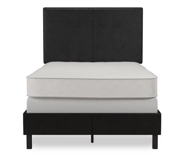 Atwater Living DHP Jazmine Black Faux Leather Upholstered Bed 10 Atwater Living DHP Jazmine Black Faux Leather Upholstered Bed - Image 8