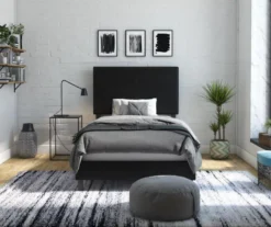 Atwater Living DHP Jazmine Black Faux Leather Upholstered Bed 24 Atwater Living DHP Jazmine Black Faux Leather Upholstered Bed -Furniture Specialty Shop 810543814 5