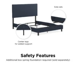 Atwater Living DHP Jazmine Linen Upholstered Queen Bed -Furniture Specialty Shop 810543815 2