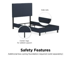 Atwater Living DHP Jazmine Linen Upholstered Queen Bed -Furniture Specialty Shop 810543817 2