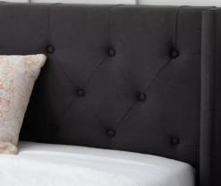 Isabelle Charcoal Upholstered Twin Wingback Bed 12 Isabelle Charcoal Upholstered Twin Wingback Bed -Furniture Specialty Shop 810547599 810547605 810547613 810547609 4