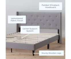 Brookside Isabelle Upholstered Wingback Bed -Furniture Specialty Shop 810547604 810547608 810547627 810547612 2