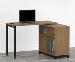 Real Living Seven Hills Metal & Melamine 4-Cube Pivot Desk With USB Charging 16 Real Living Seven Hills Metal & Melamine 4-Cube Pivot Desk With USB Charging -Furniture Specialty Shop 810561090 1